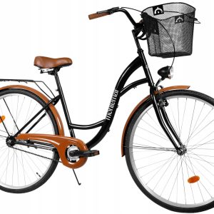 Rower Miejski Montemar Damka 28 cali Damski Retro Czarny Polski Producent
